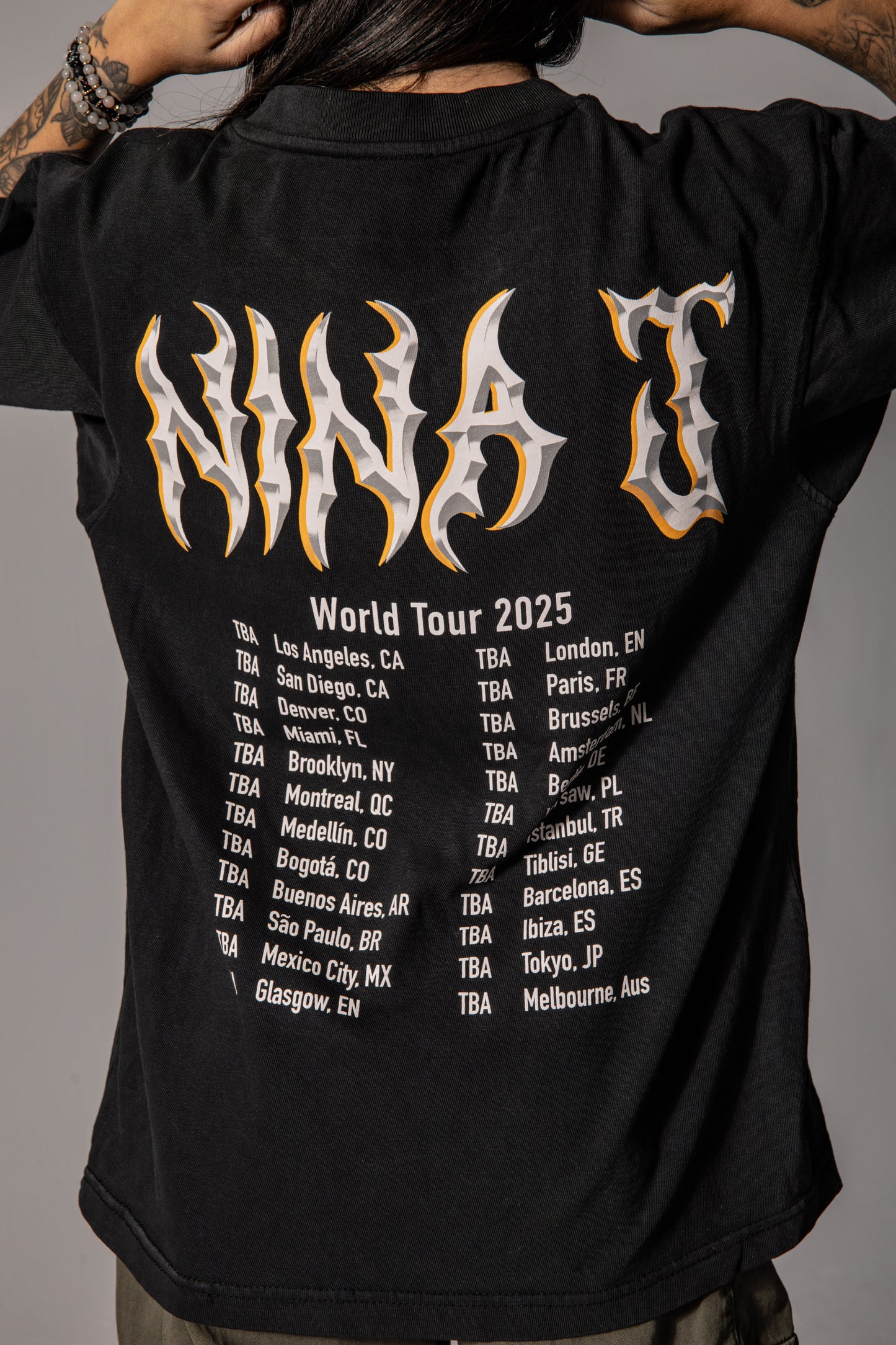 Nina J 2025 World Tour Shirt